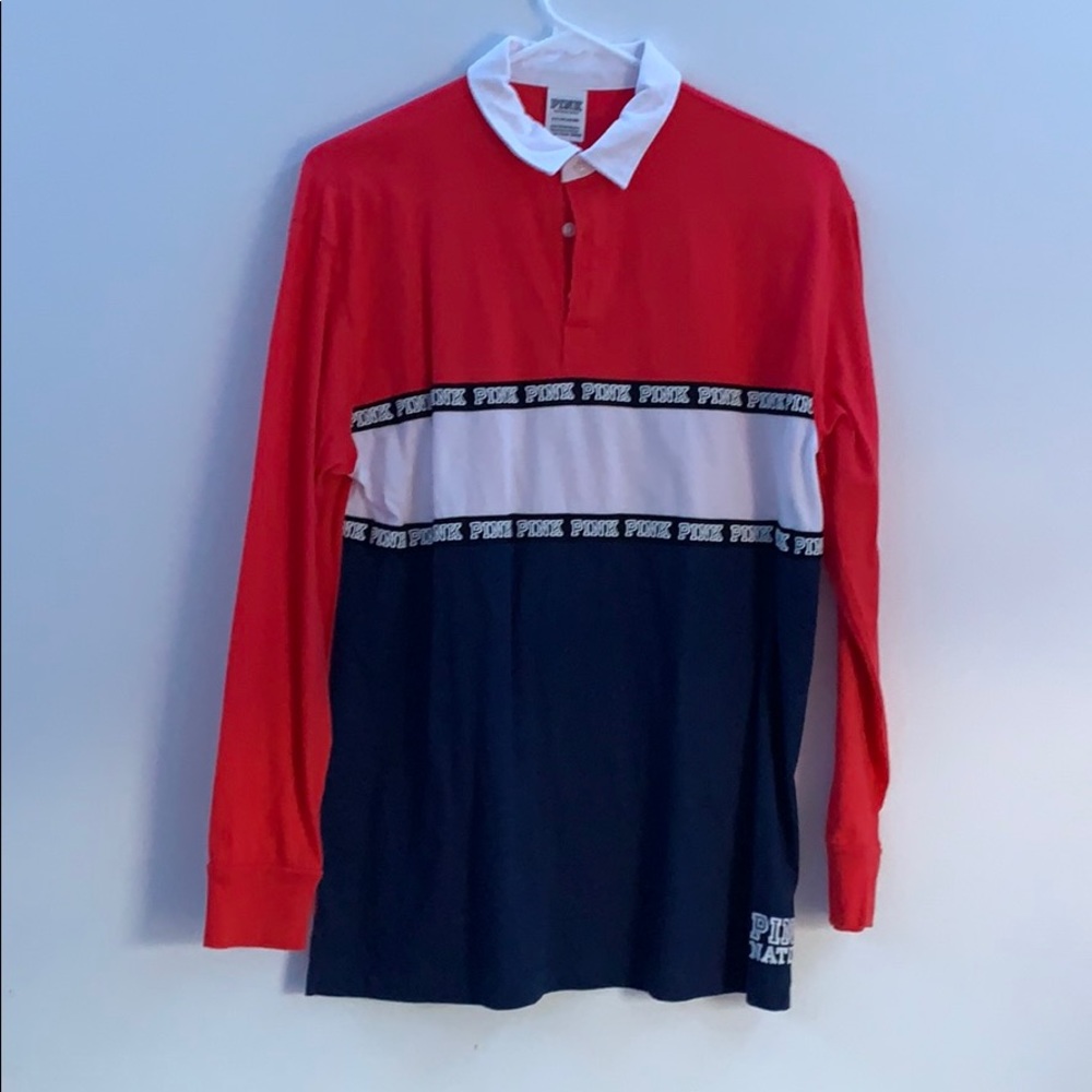 Long sleeve collared t-shirt